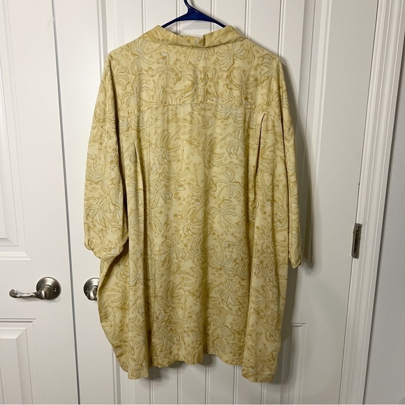 Ocean Pacific Men's Shirt Button Down Palm Trees Floral 3X Short Sleeve - Picture 2 of 8